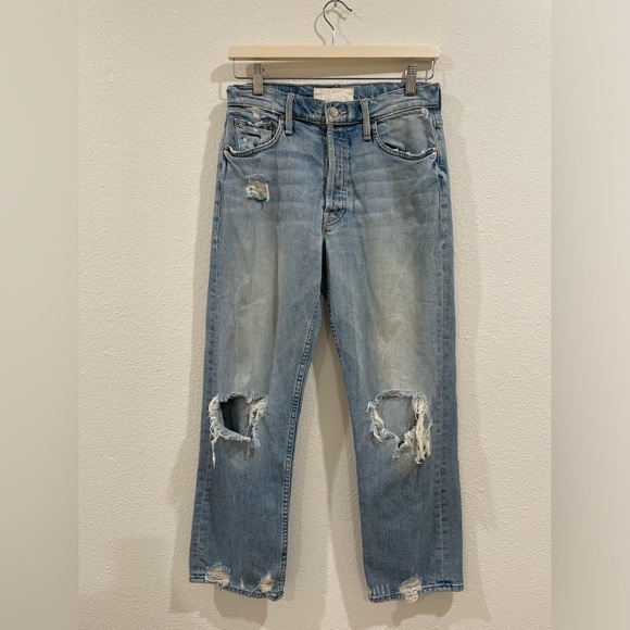 MOTHER Superior The Tomcat in The Confession Straight Leg Denim Size 26 - Picture 5 of 15